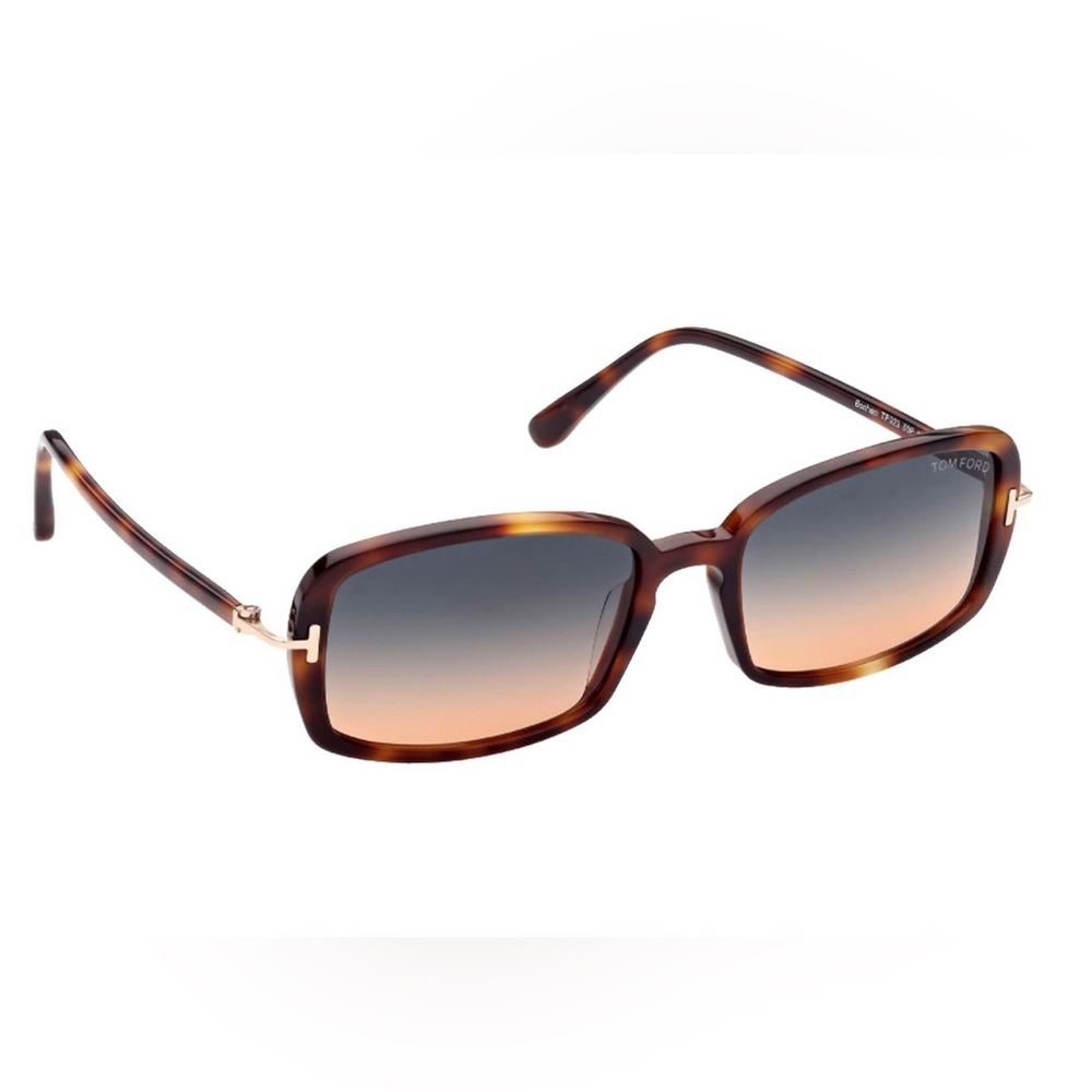 EUC Tom Ford Bonham TF923 53P Rectangular Tortoise Shell Sunglasses